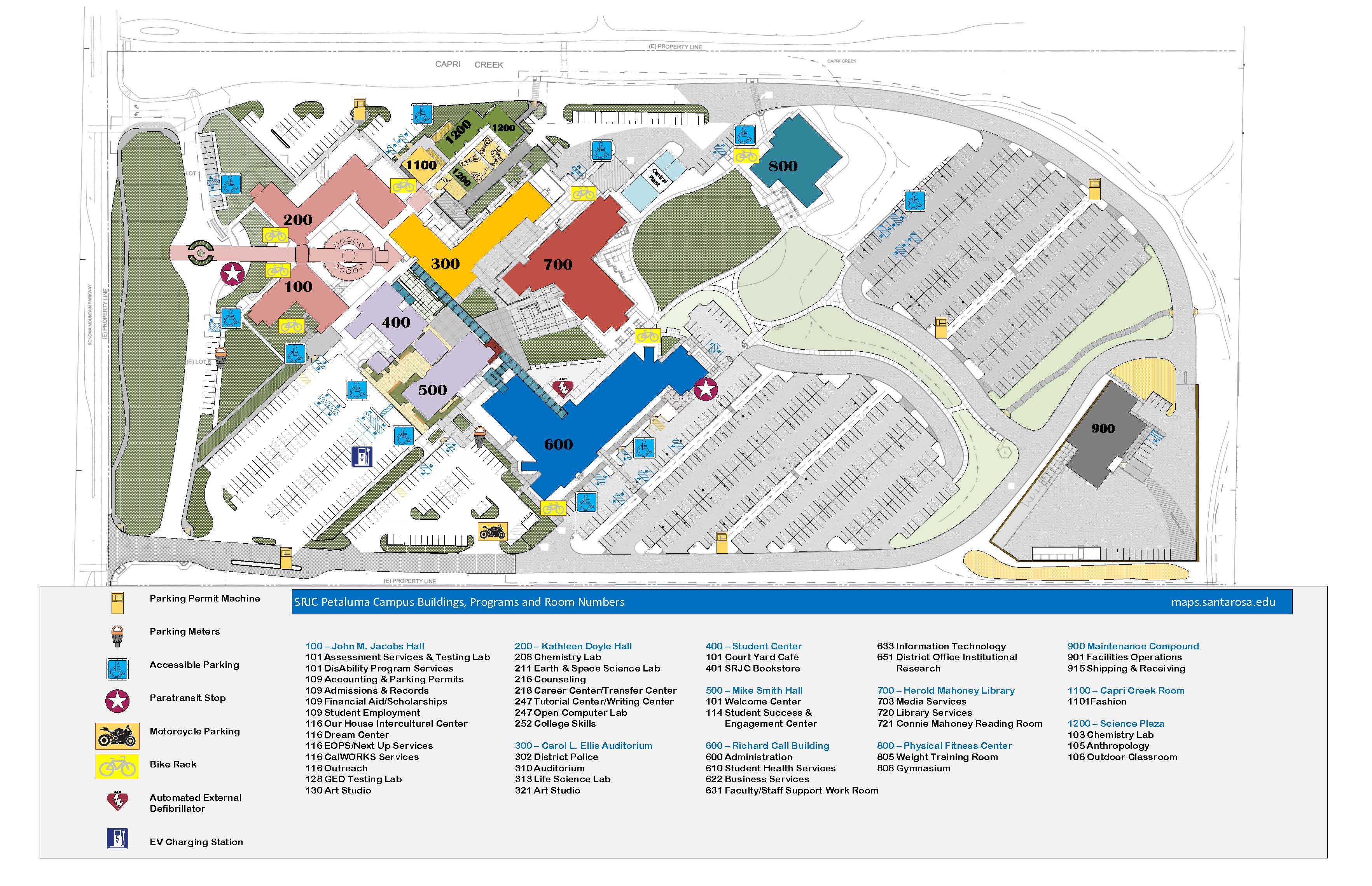 Maps & Directions | SRJC Petaluma